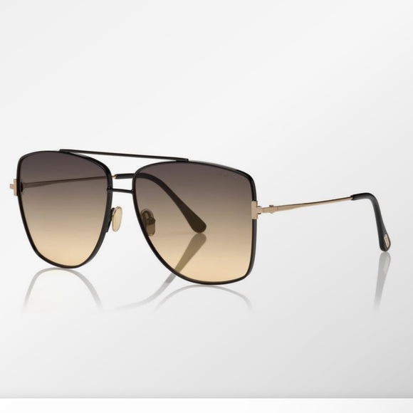 Tom Ford Womens Black “Reggie” Aviators “NEW” - Picture 3 of 11